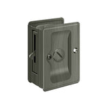 Deltana - HD Pocket Lock, Adjustable, 3-1/4'' x 2-1/4'' Privacy - Antique Nickel