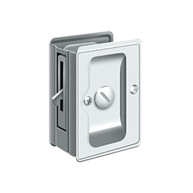 Deltana - HD Pocket Lock, Adjustable, 3-1/4'' x 2-1/4'' Privacy - Polished Chrome