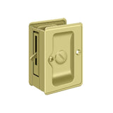 Deltana - HD Pocket Lock, Adjustable, 3-1/4'' x 2-1/4'' Privacy - Polished Brass
