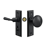 Deltana - Storm Door Latch, Rectangular, Tubular Lock - Paint Black