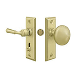 Deltana - Storm Door Latch, Rectangular, Tubular Lock - Polished Brass