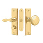 Deltana - Storm Door Latch, Square, Mortise Lock - PVD Polished Brass