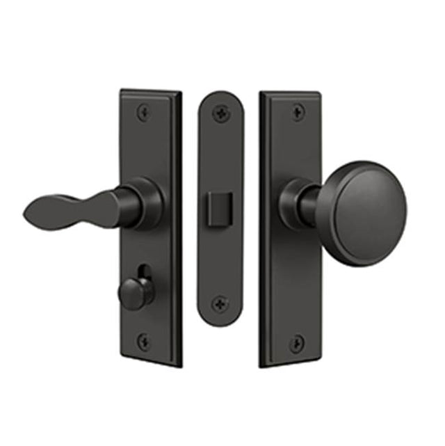 Deltana - Storm Door Latch, Square, Mortise Lock - Oil-rubbed Bronze