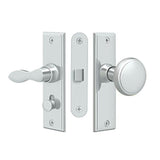 Deltana - Storm Door Latch, Square, Mortise Lock - Polished Chrome