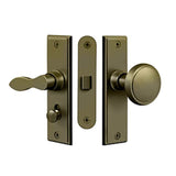 Deltana - Storm Door Latch, Square, Mortise Lock - Antique Brass
