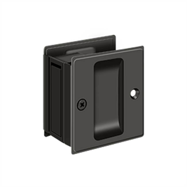 Deltana - Pocket Lock, 2-1/2'' x 2-3/4'' Passage - Oil-rubbed Bronze