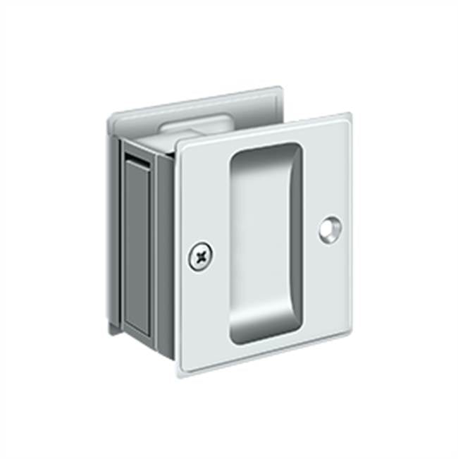 Deltana - Pocket Lock, 2-1/2'' x 2-3/4'' Passage - Polished Chrome