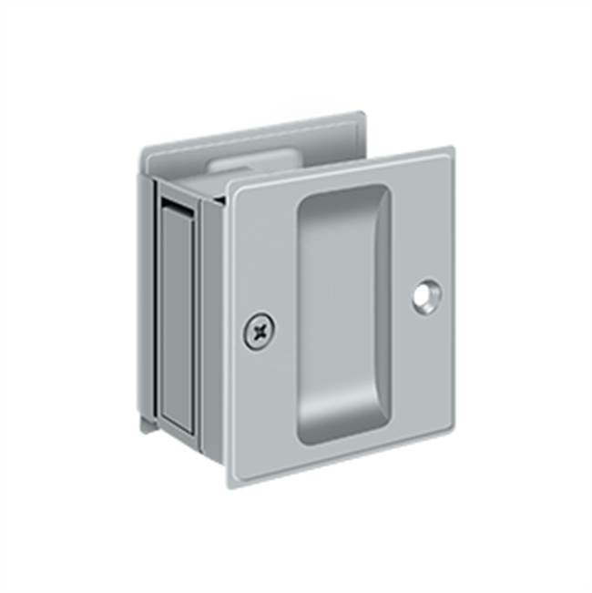 Deltana - Pocket Lock, 2-1/2'' x 2-3/4'' Passage - Brushed Chrome