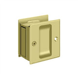 Deltana - Pocket Lock, 2-1/2'' x 2-3/4'' Passage - Polished Brass