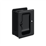 Deltana - HD Pocket Lock, Adjustable, 3-1/4'' x 2-1/4'' Passage - Paint Black