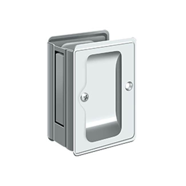 Deltana - HD Pocket Lock, Adjustable, 3-1/4'' x 2-1/4'' Passage - Polished Chrome