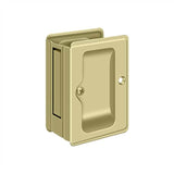 Deltana - HD Pocket Lock, Adjustable, 3-1/4'' x 2-1/4'' Passage - Unlacquered Brass
