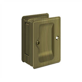 Deltana - HD Pocket Lock, Adjustable, 3-1/4'' x 2-1/4'' Passage - Antique Brass