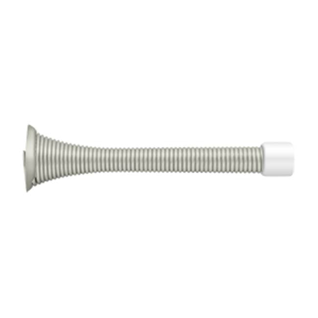 Deltana - 3-3/4'' Baseboard Door Bumper, HD, Steel - Brushed Nickel