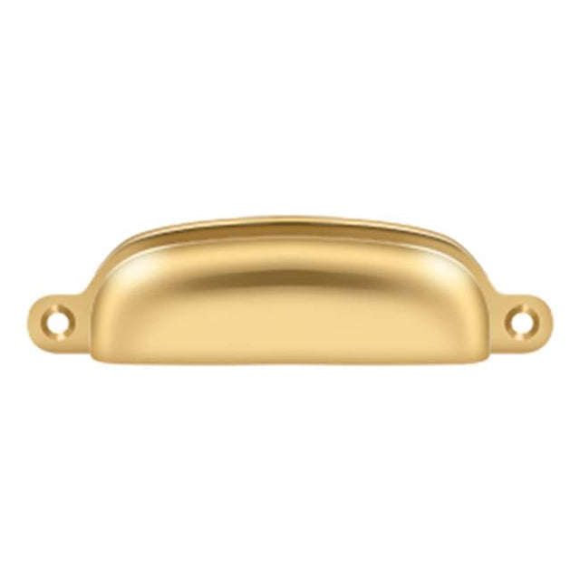 Deltana - Exposed Shell Pull 4'' - PVD Polished Brass