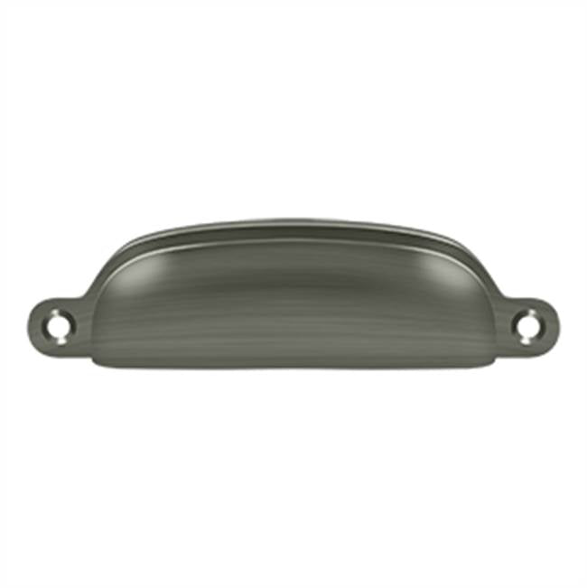 Deltana - Exposed Shell Pull 4'' - Antique Nickel