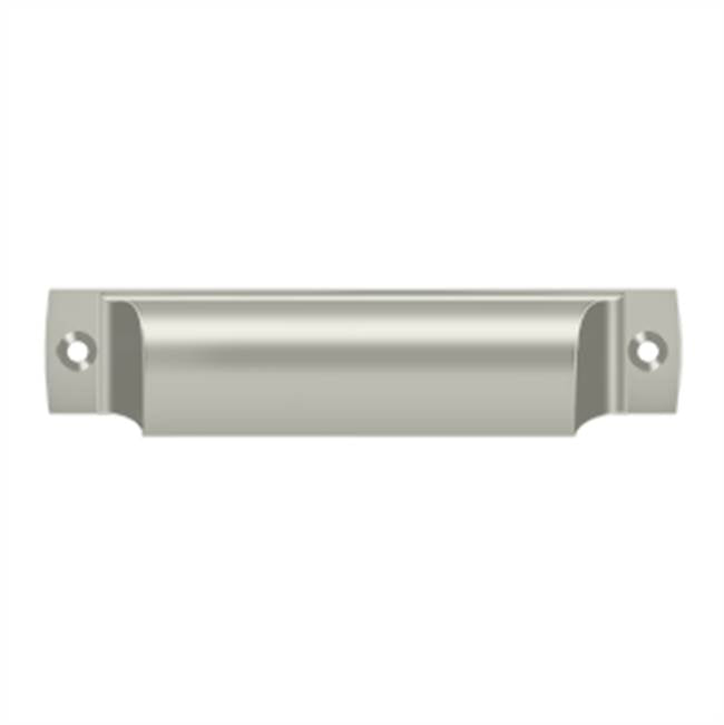 Deltana - Rectangular Shell Pull 4'' - Brushed Nickel