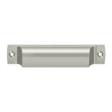 Deltana - Rectangular Shell Pull 4'' - Brushed Nickel