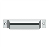 Deltana - Rectangular Shell Pull 4'' - Polished Chrome