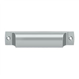 Deltana - Rectangular Shell Pull 4'' - Brushed Chrome
