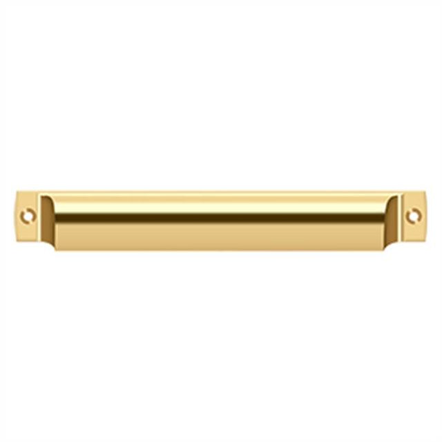 Deltana - Rectangular Shell Pull 7'' - PVD Polished Brass