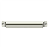 Deltana - Rectangular Shell Pull 7'' - Polished Nickel