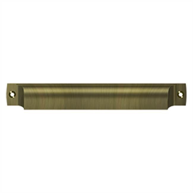 Deltana - Rectangular Shell Pull 7'' - Antique Brass