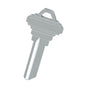 Deltana - Blank Key -  6 Pin C Keyway - Brushed Chrome