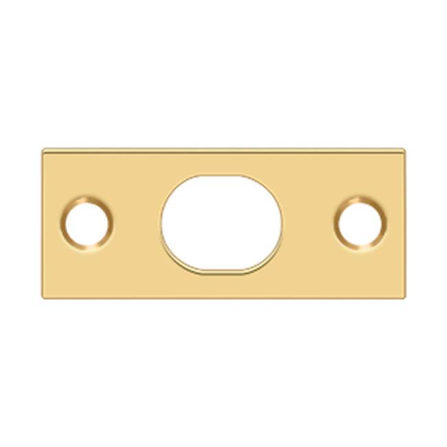 Deltana - Strike Plate For Extension Flush Bolt - PVD Polished Brass