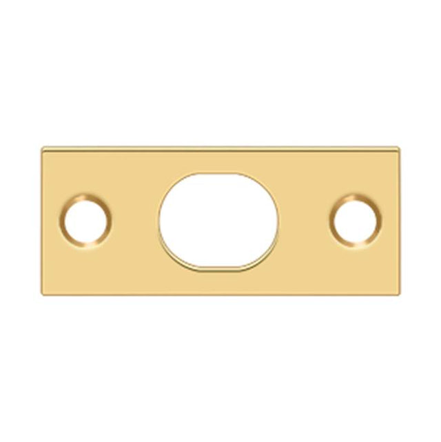 Deltana - Strike Plate For Extension Flush Bolt - PVD Polished Brass