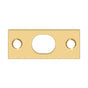 Deltana - Strike Plate For Extension Flush Bolt - PVD Polished Brass