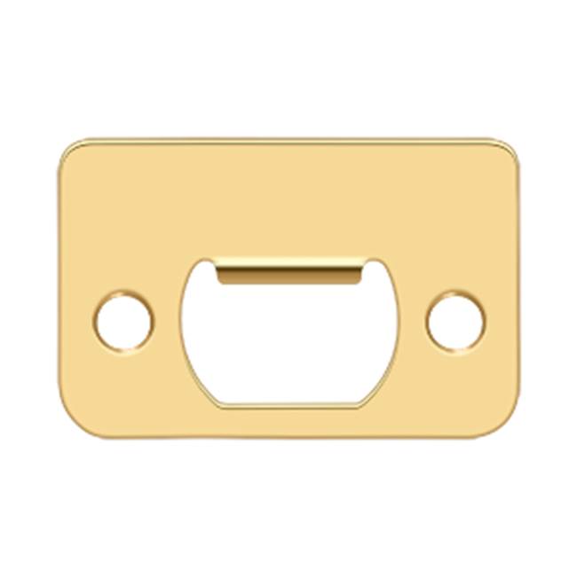 Deltana - Strike Plate, 2-1/4'' x 1-1/2'' - PVD Polished Brass