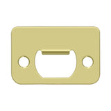 Deltana - Strike Plate, 2-1/4'' x 1-1/2'' - Polished Brass