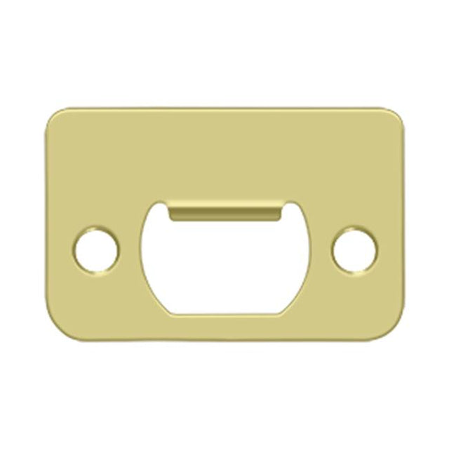 Deltana - Strike Plate, 2-1/4'' x 1-1/2'' - Polished Brass