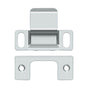 Deltana - Strike Plate, Dust Cup, Adjustable, 2-3/4'' x 1-1/4'' - Polished Chrome