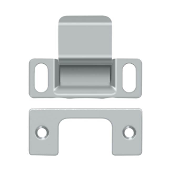 Deltana - Strike Plate, Dust Cup, Adjustable, 2-3/4'' x 1-1/4'' - Brushed Chrome