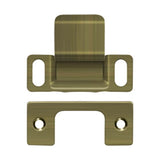 Deltana - Strike Plate, Dust Cup, Adjustable, 2-3/4'' x 1-1/4'' - Antique Brass