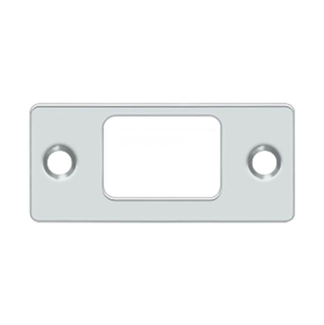 Deltana - Strike Plate, Deadbolt, 2-3/4'' x 1-1/4'' - Polished Chrome