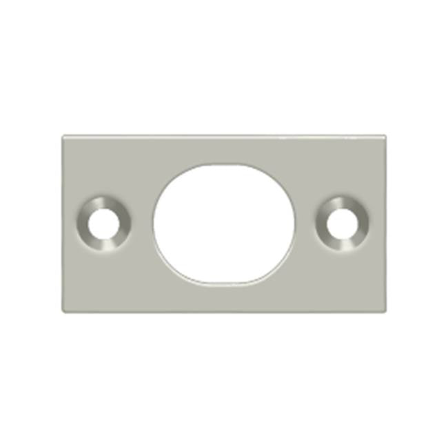 Deltana - Strike Plate For 6'' Flush Bolt - Brushed Nickel