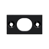 Deltana - Strike Plate For 6'' Flush Bolt - Paint Black