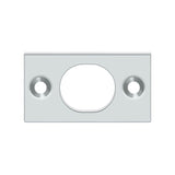 Deltana - Strike Plate For 6'' Flush Bolt - Polished Chrome
