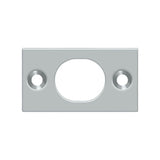 Deltana - Strike Plate For 6'' Flush Bolt - Brushed Chrome