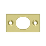 Deltana - Strike Plate For 6'' Flush Bolt - Polished Brass