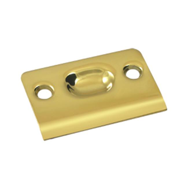 Deltana - Strike Plate for Ball Catch and Roller Catch - PVD Polished Brass