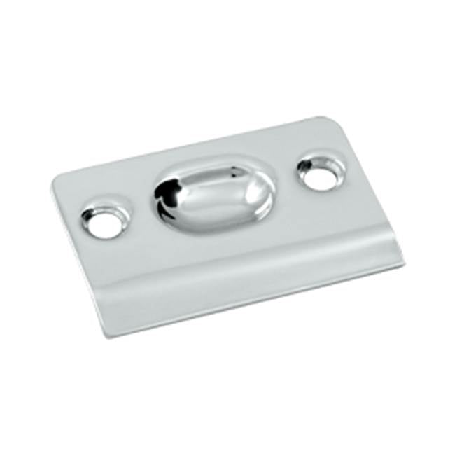 Deltana - Strike Plate for Ball Catch and Roller Catch - Polished Chrome