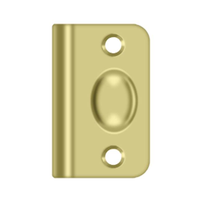Deltana - Strike Plate for Ball Catch and Roller Catch - Polished Brass