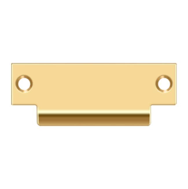 Deltana - ANSI Blank T- Strike, 4-7/8'' x 1-1/4'', Without Hole - PVD Polished Brass