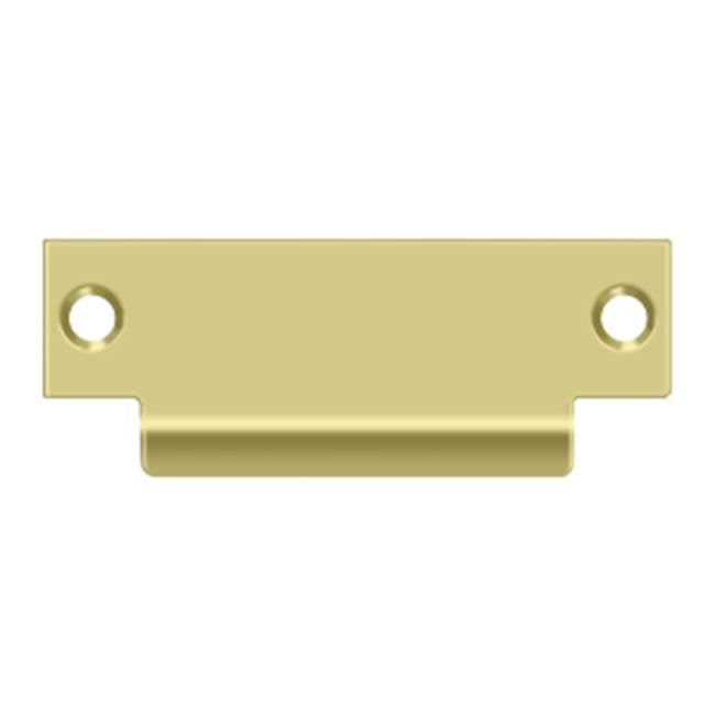 Deltana - ANSI Blank T- Strike, 4-7/8'' x 1-1/4'', Without Hole - Polished Brass