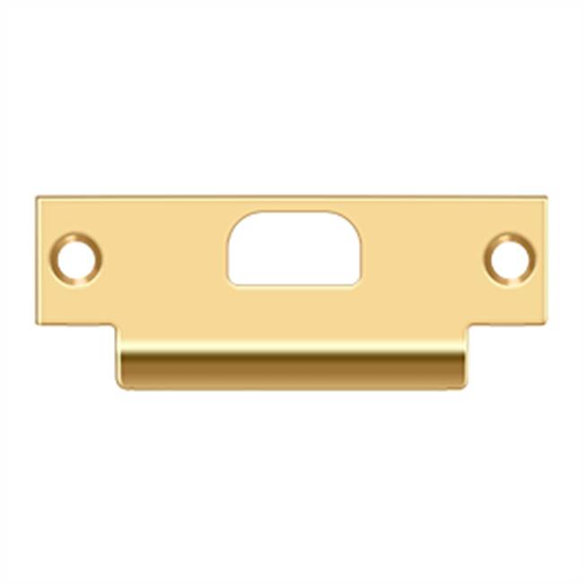 Deltana - ANSI T- Strike, 4-7/8'' x 1-1/4'', w/ Hole - PVD Polished Brass