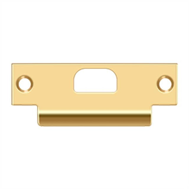 Deltana - ANSI T- Strike, 4-7/8'' x 1-1/4'', w/ Hole - PVD Polished Brass